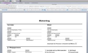 Gratis vertrag text vorlage für vermieter und mieter von wohnräumen in der schweiz. Kostenlos Mietvertrag Im Word Kebut