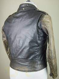 Vintage Schott Perfecto 618 Faded Brown Leather Biker Jacket Jacket Images Biker Jacket Leather Biker Jacket