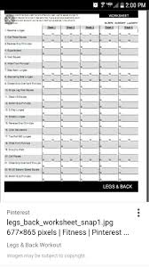 Pin By Brandon Mosley On Fitness P90x Workout Sheets Workout Sheets Leg And Back Workout