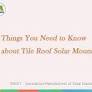 Solar panel mounting bracket tile roof hook from www.mbt-energy.com
