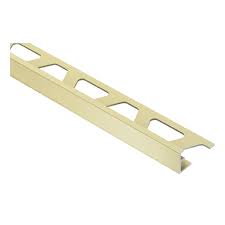 Secondly, they provide an attractive and neat finish to your job and are. Straight Edge Matt Gold Brass Tile Trim Jolly Am By Schluter Buy Straight Edge Tile Trim Online Premium Tile Trim