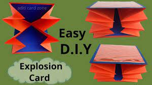 The term is used to describe card or paper boxes that have been created so that the sides cascade outwards as the lid is removed. How To Make A Explosion Card Friendship Day Card Youtube