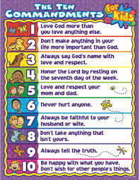 The ten commandments are spread out over the. The Ten Commandments For Kids By Carson Dellosa Charts Banners Posters K12schoolsupplies Net