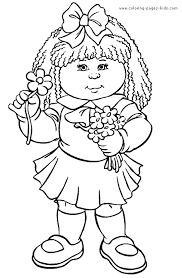 Cabbage patch dolls date back to the 1970s, and the value of original models may exceed $50,000. Cabbage Patch Kids Coloring Page 08 Gif 462 706 Kids Coloring Book Coloring Books Cute Coloring Pages