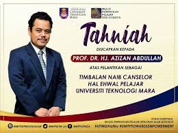Mohd sazili shahibi timbalan naib canselor (hep) uitm Assalamualaikum Majlis Perwakilan Pelajar Uitm Selangor Facebook