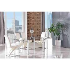 Extending glass dining table and 6 chairs. Verona Extendable Glass Dining Table 6 Zed Ivory Leather Chairs