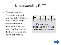 can you design an exercise program using the f i t t formula