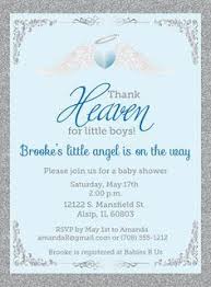 Thank Heaven For Little Boys Baby Shower Invitations Unique Etsy Baby Shower Invitations For Boys Heavenly Baby Shower Unique Baby Shower Invites