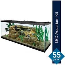 55 gallon fish tank cabinet. Tetra 55 Gallon Starter Aquarium With Net Food Filter Heater Conditioner Walmart Com Walmart Com