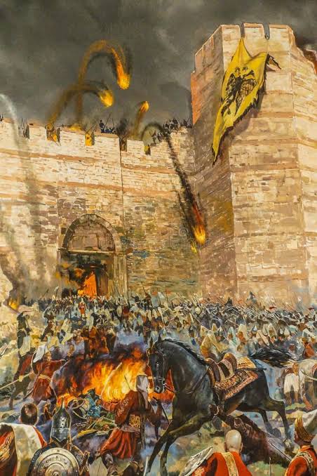Details of the Final Assault of Constantinople Stock Illustration - Illustration of siege, askeri: 42516607