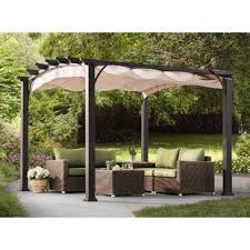 Suncast 10 Ft W X 12 Ft D Solid Wood Pergola Wayfair Backyard Pergola Metal Pergola Wood Pergola