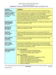 Cancelled licenses and registration do not appear in the search results. 8 Enforcement Branch Pesticide Employment