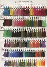 yd designs neelam shade card telephone embroidery yarns rayon 2 x 22 x 31 cms pack of 480