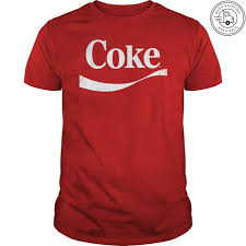 A cute, colorful coca cola logo! Coca Cola Vintage White Coke Logo Graphic T Shirts Hoodie Quotes