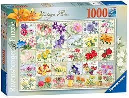 It's time for a jigsaw puzzle review of ravensburger puzzles! Amazon Com Ravensburger Vintage Flora Puzzle 1000 Piece Toys Games Jigsaw Puzzles Puzzle 1000 Pieces Flora