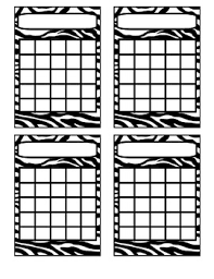 Zebra Incentive Charts By Crockers Creations Teachers Pay