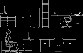A computer is a device that can be instructed to carry out sequences of arithmetic or logical operations automatically via computer programming. Elevation Of Office Furniture 2d Dwg Elevation For Autocad Designs Cad
