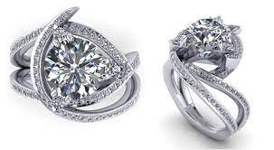 Recently Designed Unique Engagement Rings To Inspire You Unique Diamond Rings Vintage Engagement Rings Peach Sapphire Engagement Ring
