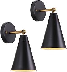 Get it tomorrow, may 11. Mwz Modern Black Wall Sconces Lighting 2 Pack Gold Rustic Wall Sconce Fixture Farmhouse Wal Modern Black Wall Sconces Black Wall Sconce Industrial Wall Lights