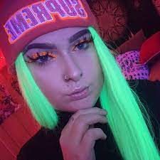 Valkyriexoe Glotoven Neon Green Hair Neon Orange Hair Neon Pink Hair