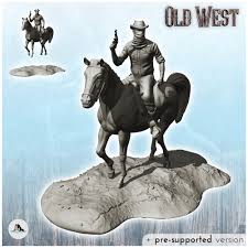 STL file Armed cowboy on horseback with revolver and headband (25) - Cowboy  USA America ACW American Civil War History Historical・3D printing idea to  download・Cults