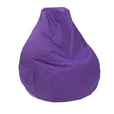 Gold Medal Bean Bags 31011284917td Large Denim Tear Drop Bean Bag With Pocket Purple Bean Bag Chair Purple Bean Bags Bean Bag