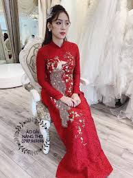 Áo dài cho cặp đôi cưới, dạo phố, dự tiệc,. 12 Máº«u Ao Dai CÆ°á»›i Hinh Con PhÆ°á»£ng Cho Co Dau