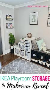 Show me your ikea storage solutions for kids. Our Ikea Playroom Storage Makeover Reveal