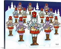 Benison because i thought it had a christmas theme. The Twelve Days Of Christmas Twelve Drummers Drumming Wall Art Canvas Prints Framed Prints Wall Peels Great Big Canvas