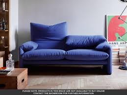 Cfc free polyurethane foam and polyester padding. Cassina 2 Seater Maralunga Sofa By Vico Magistretti Chaplins