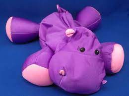Brentwood Originals Moshi Purple Pink Microbead Hippo Hippo Purple Pink