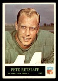 1965 Philadelphia Football #137 Pete Ratzlaff EX