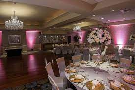 Emerald Ballroom Rose Pink Wall Wash Lighting Wall Wash Lighting Wedding Aisle Candles Aisle Candles