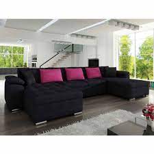 Check spelling or type a new query. Canape D Angle Panoramique Capitonne En Tissu Noir Ana Ana Noir