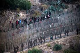 The tiny spanish enclaves of ceuta and melilla sit on the northern shores of morocco's mediterranean coast. At A Spanish Border A Coordinated Scramble The New York Times