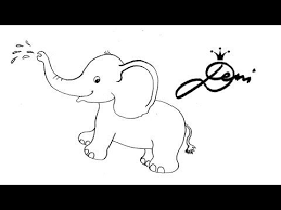 Elefant Schnell Zeichnen Lernen Tiere Zoo Fur Kinder How To Draw Kak Se Risuva Slonche Youtube Elefant Zeichnung Zeichenvorlagen Elefant Malen