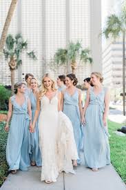 Uptown Chic Meets Rustic Farmhouse With This Glamorous Affair Pastel Bridesmaid Dresses Baby Blue Bridesmaid Dresses Light Blue Bridesmaid