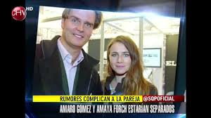 Desde joven forch ha participado en innumerables series de televisión, como en obras de teatro, además de incursionar en el canto. Rumores Hablan De Que Amaro Gomez Y Amaya Forch Estarian Separados Chilevision