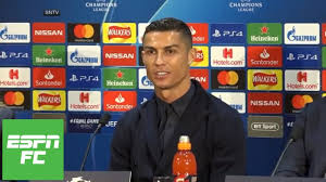 Роналду во время вручения зм в 2014 году. Cristiano Ronaldo Press Conference For Manchester United Vs Juventus In Champions League Espn Fc Youtube