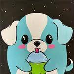 A Boba Squishy Pup! Adorable for ages 6+