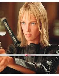 Kill Bill Uma Thurman Black Leather Jacket