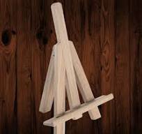 Mini Beech Wood Table Top LUX Easel | H 15 cm | Deep Holder Trim