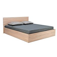 madrid lit coffre 2 places chene avec sommier 160x200cm bed frame bed furniture