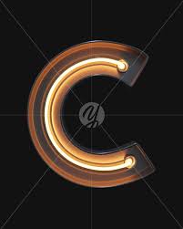 Discover and download free neon light png images on pngitem. C From Neon Light Alphabet On Yellow Images Creative Fonts