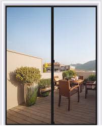 The best magnetic screen door is just like a door curtain. Magzo Magnetic Screen Door Fit Door Size 72 X 80 Fiberglass French Door Mesh Curtain With Heavy Duty Grey Amazon Com