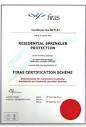 Fire sprinkler certification