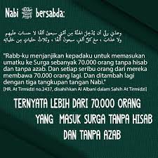 Muka mereka bercahaya seperti bulan purnama. Ternyata Lebih Dari 70 000 Orang Yang Masuk Surga