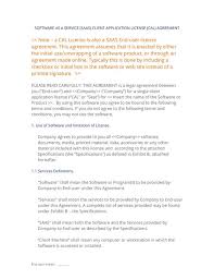 Saas Software As A Service Client License Saas Best Templates Contract Template