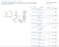 K&n automotive oil filters for the toyota sienna offer high oil flow rates while providing outstanding filtration. Trans Oil Cooler For 2015 Sienna Toyota Sienna Forum Siennachat Com