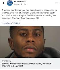 BREAKING: Desmond Bennett, 22, has been arrested in Harris County for the  Dec. 28 killing of Anthony Green at a Beaumont car wash. Police spent more  than a month looking for him.